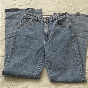 Cotton ON High Rise Original Flare Medium Wash Blue Denim Jeans